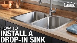 How to Install a Dropin Kitchen Sink [upl. by Raney457]