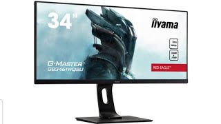 Unboxing liyama GMASTER GB3461WQSUBI Gaming Monitor 3440 x 1440 Pixel UWQHD 1 ms [upl. by Animar]