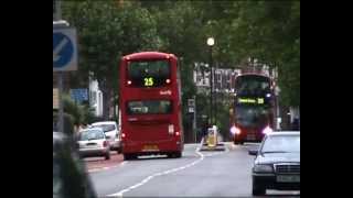 London Buses  Romford Road serving routes 25 amp 86 03072012 [upl. by Burty]