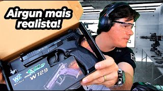 Pistola de Pressão W129 Airgun 45mm Rossi Mais realista que vc já viu Réplica da Grand Power 9mm [upl. by Akcimahs]