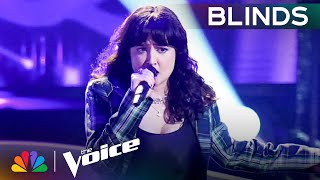 Alt Girl Rocker Crystalla Gonzalez Punks Out to quotHeartbreakerquot  The Voice Blind Auditions  NBC [upl. by Lindemann618]