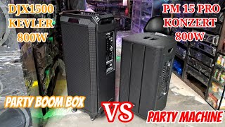 DJX 1500 KEVLER VS PM15 PRO KONZERTPORTABLE BLUETOOTH SPEAKER ‎Edlim Electronics [upl. by Laertnom]