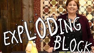 Exploding Block Quilt  Quilting Made Easy [upl. by Favata693]