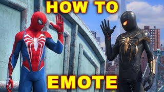 SpiderMan 2 How to Emote amp Interact With Civilians [upl. by Fanchan229]