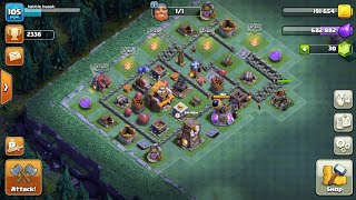 Epic Builder Hall 5 Base without Multi mortar [upl. by Ellegna167]