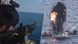 10 Real Somali Pirates Attacks Caught on Camera [upl. by Ybanrab369]