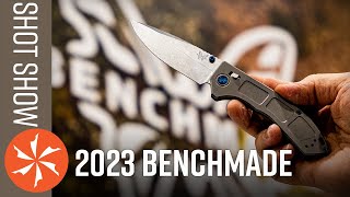 New Benchmade Knives at SHOT Show 2023  KnifeCentercom [upl. by Knutson106]