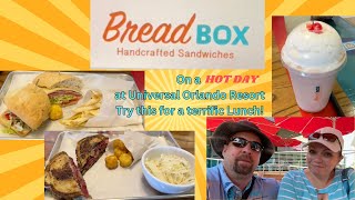 A perfect meal on a HOT day at Universal Orlando ResortCityWalk Bread Box handcrafted Sandwiches [upl. by Aney]