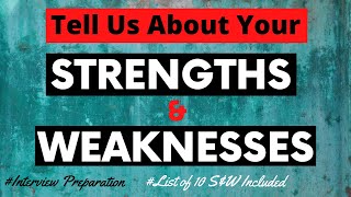 How to Answer What Are Your Strengths Interview Question [upl. by Allys]