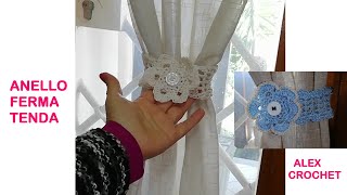 ANELLO FERMATENDA UNCINETTO Alex Crochet tutorial facile e veloce [upl. by Herring729]