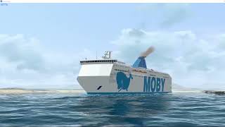 PARTENZA MOBY VINCI DA OLBIA [upl. by Quint]