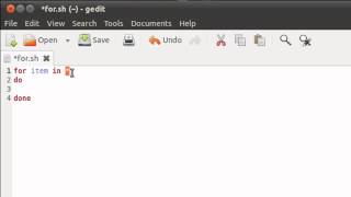 Shell Scripting Tutorial41 The for Loop [upl. by Hayward]