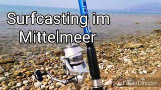 Angeln im Mittelmeer  Surfcasting auf Doraden in Sizilien Balestrate [upl. by Blight]