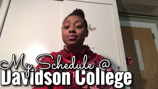 My Schedule at Davidson College [upl. by Ahsie386]