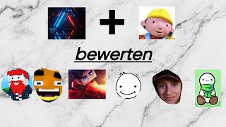 Wir bewerten Youtuber benx Paluten BastiGHGClips luca LetsHugo einHolzkopf [upl. by Naashom873]