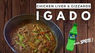 How to Cook Chicken Liver amp Gizzards Igado with Sprite  Ilokano Dish Easy Recipe [upl. by Magdala678]