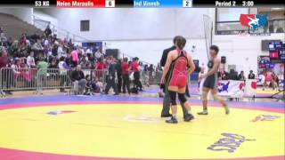 WM 53 KG  Helen Maroulis vs Ind Vinesh [upl. by Anura]