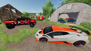 Millionaire Finds Rare Racecar in Abandoned Barn  Farming Simulator 22 [upl. by Yllom]