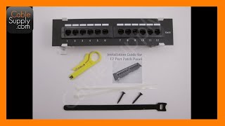 How to install a 12 Port Cat5eCat6 wallmount Patch Panel [upl. by Golanka]