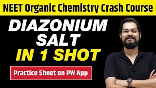 DIAZONIUM SALT in One Shot  All Concepts Tricks amp PYQs  Class 12  NEET [upl. by Masera]