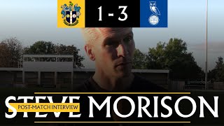 POST MATCH Steve Morison Sutton United 1 Oldham Athletic 3 VNL 191024 [upl. by Banquer]