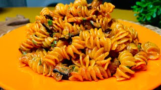 Easy and delicious vegetarian pasta 🍝 delicious pasta tasty [upl. by Nikoletta]