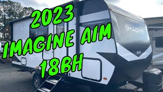 NEW 2023 GRAND DESIGN IMAGINE AIM 18BH TRAVEL TRAILER Dodd RV BUNK BEDS WALKTHROUGH Bar  Murphy Bed [upl. by Palladin]