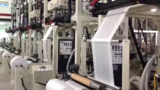 Polyethylene film extrusion line [upl. by Ettenawtna]