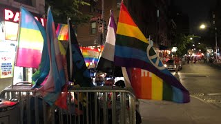 ⁴ᴷ⁶⁰ Walking NYC  Walking Greenwich Village at Night during 50th Anniversary of Stonewall Riots [upl. by Nyrac]