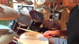 Drum set hi hat technique shank and tip progression [upl. by Endaira932]