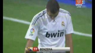 Karim Benzema first gol for Real Madrid 2009 year [upl. by Ehtiaf]