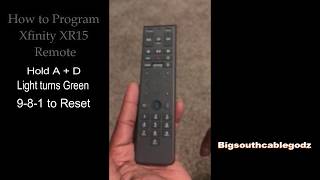 How to REprogram Xfinity Remote to cable boxTHE RESET2 [upl. by Bergin460]