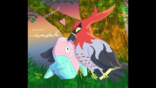 Drawing a Request of Talonflame and Porygon Talonflame Porygon Pokemon Digital Art [upl. by Frisse]