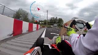 Onboard Kartbahn Wohlen OK Senior Ekaterina Lüscher [upl. by Skees118]