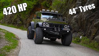 Nissan Patrol Y60 HULK edition  44quot Tyres amp 420 HP amp 42 Turbo [upl. by Kurys]