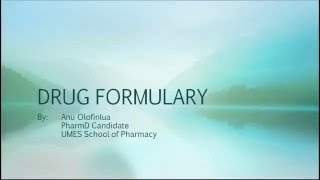 Rx School Episode 17 Drug Formulary [upl. by Lapides58]