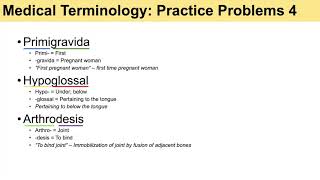 Medical Terminology  The Basics and Anatomy  Practice Lesson 5 [upl. by Sucerdor]