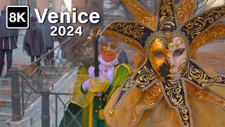 Venice CARNIVAL 2024 Opening Parade on the Grand Canal 8K 60fps [upl. by Uba189]