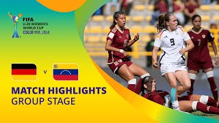 Germany v Venezuela  FIFA U20 Womens World Cup Colombia 2024  Match Highlights [upl. by Stranger3]