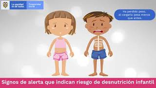 Español  Signos físicos de desnutrición infantil [upl. by Fruin]