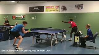 Derek Abrefa vs Owen Brown2023 Wilmont Cup [upl. by Eidok57]