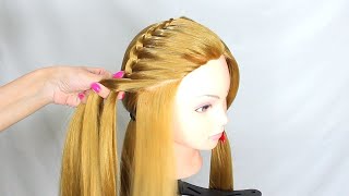 TRECCIA ALLA FRANCESE laterale  FACILE e VELOCE  HairBeautyStar [upl. by Byler]