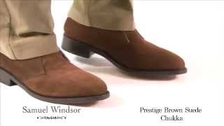 Brown Suede Prestige Chukka Boots from Samuel Windsor [upl. by Racklin858]