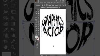 40K views How To Make Text Effects Adobeillustrator tutorials Youtubeshorts GraphicsActor [upl. by Riplex507]