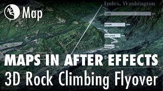 3D Map Flyover of Americas Best Rock Climbing Crag Index Washington [upl. by Haizek269]