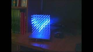 8x8x8 LED CUBE Clock amp Temperature sensor [upl. by Keldon821]