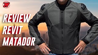 Review chaqueta REVIT MATADOR 🧥 chaqueta de moto de piel para VERANO ☀️ [upl. by Tiraj]