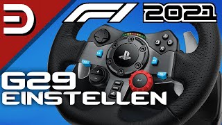 Logitech G29 richtig einstellen  Guide  F1 2021  deutschgerman [upl. by Teuton805]