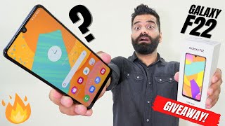 Samsung Galaxy F22 Unboxing amp First Look  The New MidRange Champion GIVEAWAY🔥🔥🔥 [upl. by Ninahs603]