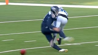 Titans Punter Ryan Stonehouse Suffers Serious Injury after HUGE HIT by Colts Player Carted Off [upl. by Airdnax]